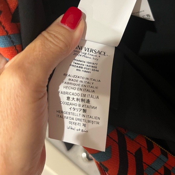 **SOLD** Versace La Greca Monogram Print Belted Wool Mini Dress, - Picture 12 of 13